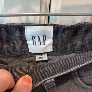 GAP Gray Corduroy Shorts Women Size 8 Raw Hem Stretch NWT Casual Summer